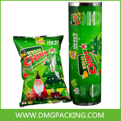 Printed snack packing film