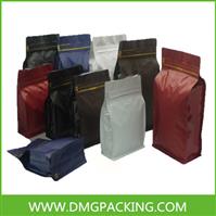 Four sides sealing nut brown paper bag